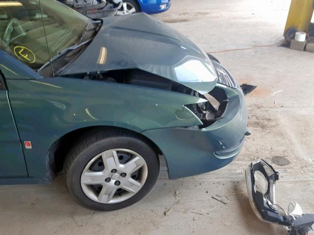 1G8AJ55F07Z123034 - 2007 SATURN ION LEVEL GREEN photo 9