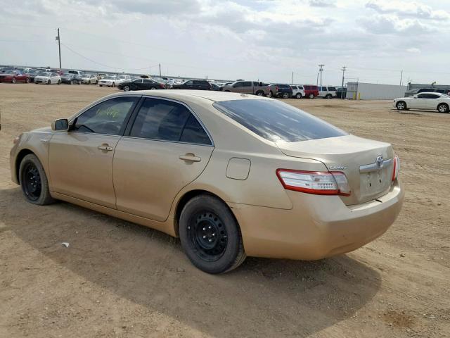 4T1BB3EK5BU134718 - 2011 TOYOTA CAMRY HYBR GOLD photo 3