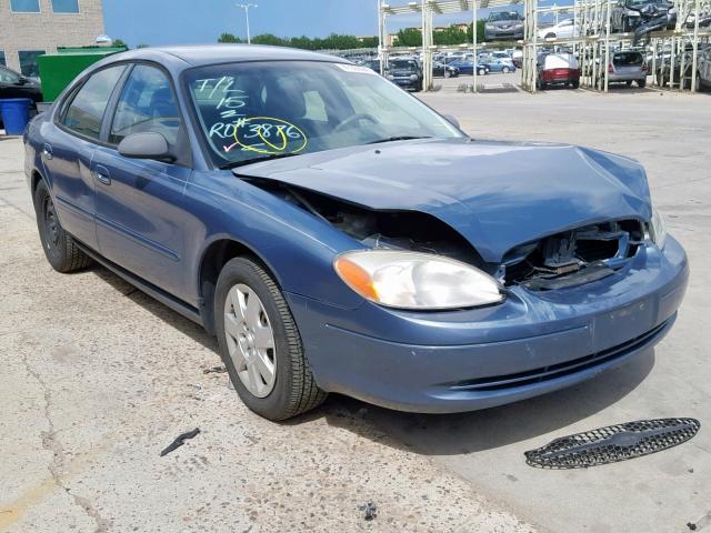 1FAFP52U1YG167978 - 2000 FORD TAURUS LX BLUE photo 1