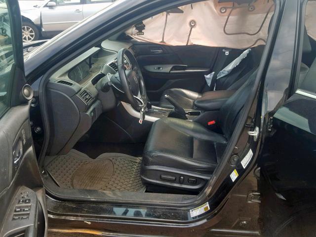 1HGCR2F87DA243561 - 2013 HONDA ACCORD EXL BLACK photo 5