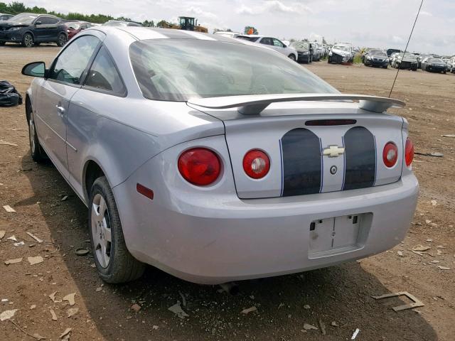 1G1AL15F477201716 - 2007 CHEVROLET COBALT LT SILVER photo 3