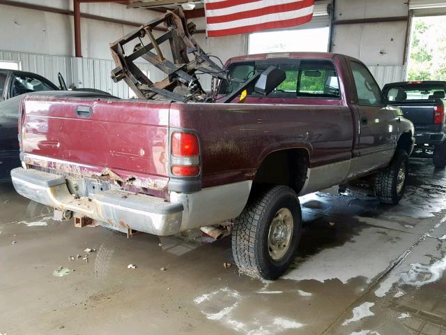 3B7KF26ZXYM208646 - 2000 DODGE RAM 2500 RED photo 4