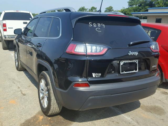 1C4PJLCB0KD215884 - 2019 JEEP CHEROKEE L BLACK photo 3