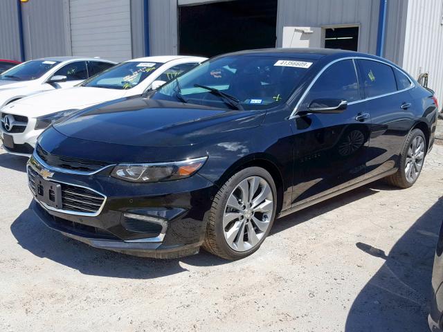 1G1ZE5SX3JF166925 - 2018 CHEVROLET MALIBU PRE BLACK photo 2