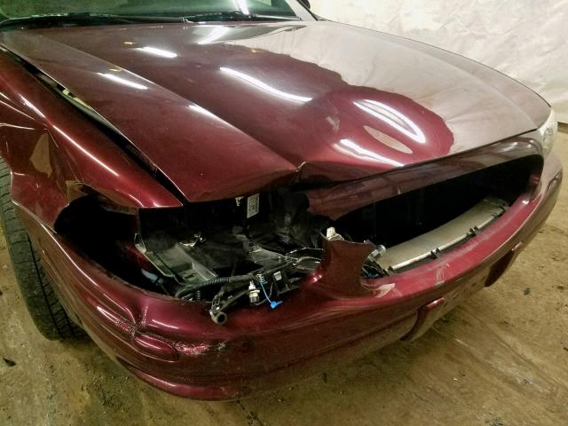 1G4HP52K85U152162 - 2005 BUICK LESABRE CU BURGUNDY photo 9