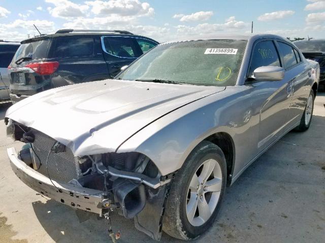 2C3CDXHG0EH347315 - 2014 DODGE CHARGER SX GRAY photo 2