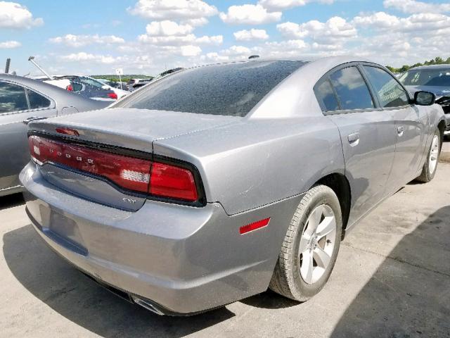 2C3CDXHG0EH347315 - 2014 DODGE CHARGER SX GRAY photo 4