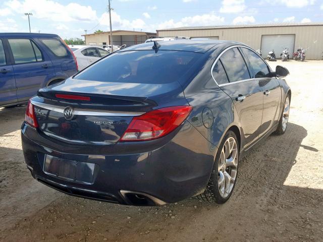 2G4GV5GV6D9147624 - 2013 BUICK REGAL GS GRAY photo 4