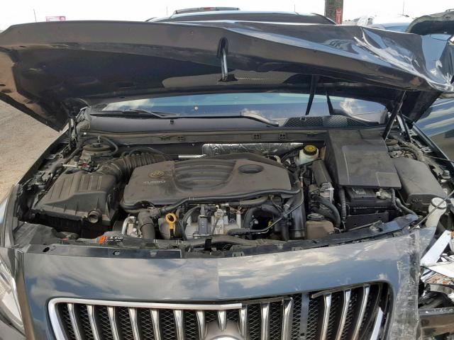 2G4GV5GV6D9147624 - 2013 BUICK REGAL GS GRAY photo 7