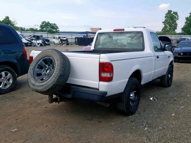 1FTYR10D58PA74390 - 2008 FORD RANGER WHITE photo 4