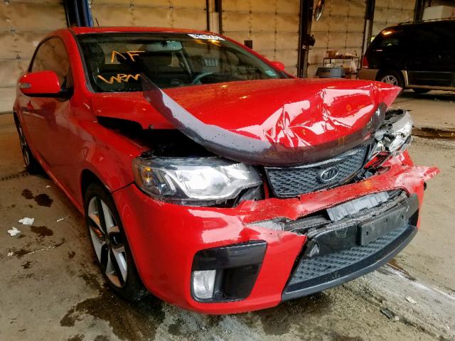 KNAFW6A3XA5254157 - 2010 KIA FORTE SX RED photo 1