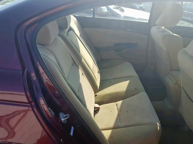 1HGCP26468A100626 - 2008 HONDA ACCORD LXP RED photo 6