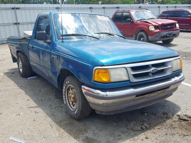 1FTCR10AXVUA22248 - 1997 FORD RANGER GREEN photo 1