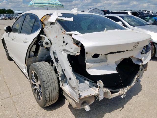 19UUB1F59GA013825 - 2016 ACURA TLX TECH WHITE photo 3