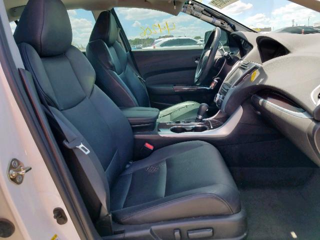 19UUB1F59GA013825 - 2016 ACURA TLX TECH WHITE photo 5
