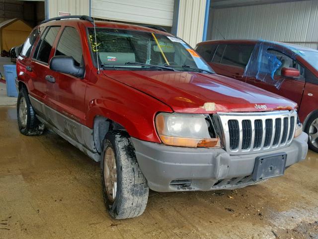 1J4GX48S72C289431 - 2002 JEEP GRAND CHER RED photo 1