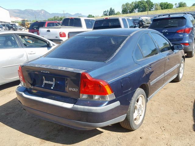 YV1RS61T432263222 - 2003 VOLVO S60 BLUE photo 4