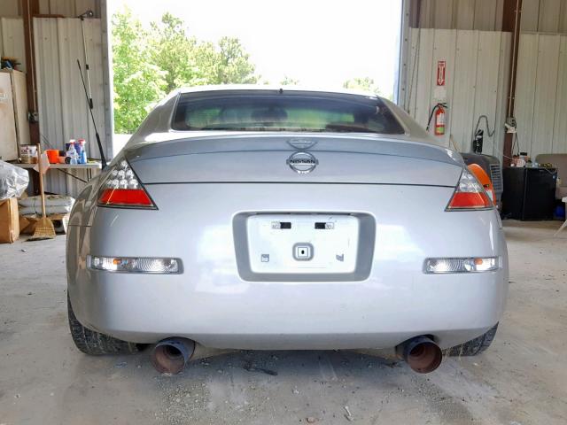 JN1AZ34D44T153173 - 2004 NISSAN 350Z COUPE GRAY photo 6