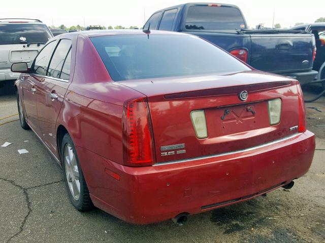 1G6DW67V480104851 - 2008 CADILLAC STS RED photo 3