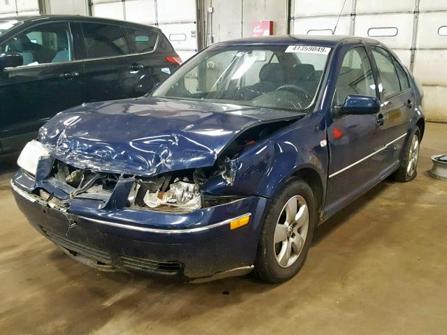 3VWSE69M34M102413 - 2004 VOLKSWAGEN JETTA GLS BLUE photo 2