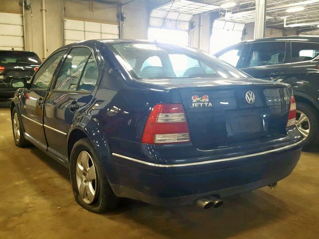 3VWSE69M34M102413 - 2004 VOLKSWAGEN JETTA GLS BLUE photo 3