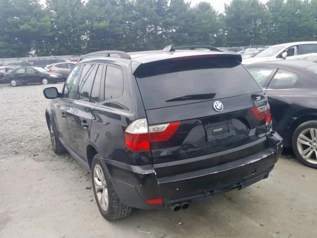 WBXPC9C40AWJ38003 - 2010 BMW X3 XDRIVE3 BLACK photo 3