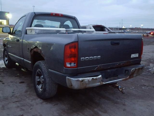 1D7HA16KX3J660209 - 2003 DODGE RAM 1500 S GRAY photo 3