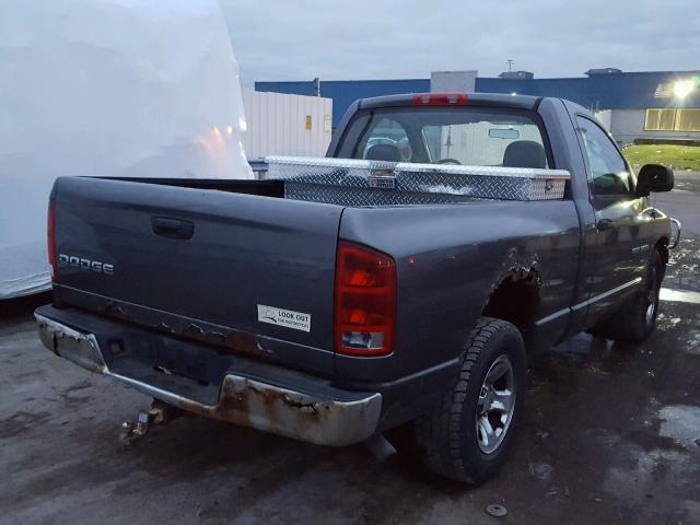 1D7HA16KX3J660209 - 2003 DODGE RAM 1500 S GRAY photo 4