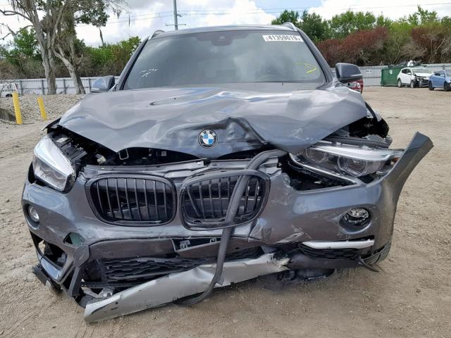 WBXHT3C34J5K23716 - 2018 BMW X1 XDRIVE2 GRAY photo 9