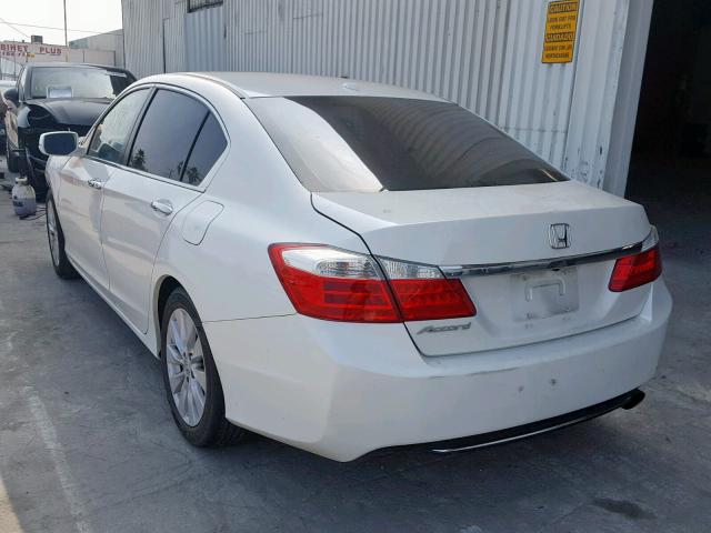 1HGCR2F82DA275303 - 2013 HONDA ACCORD EXL WHITE photo 3