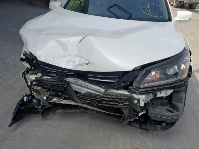 1HGCR2F82DA275303 - 2013 HONDA ACCORD EXL WHITE photo 9