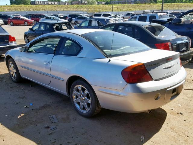 4C3AG52H32E052330 - 2002 CHRYSLER SEBRING LX SILVER photo 3