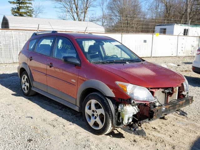 5Y2SL65808Z406885 - 2008 PONTIAC VIBE RED photo 1