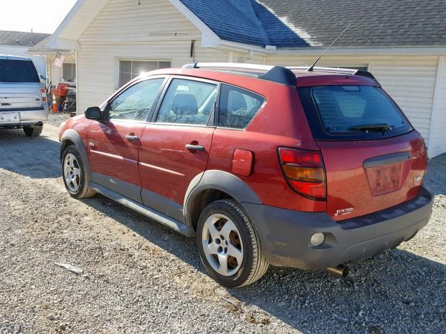 5Y2SL65808Z406885 - 2008 PONTIAC VIBE RED photo 3