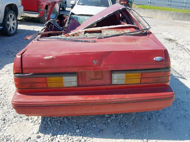 2FAPP31X4JB106576 - 1988 FORD TEMPO GL RED photo 10