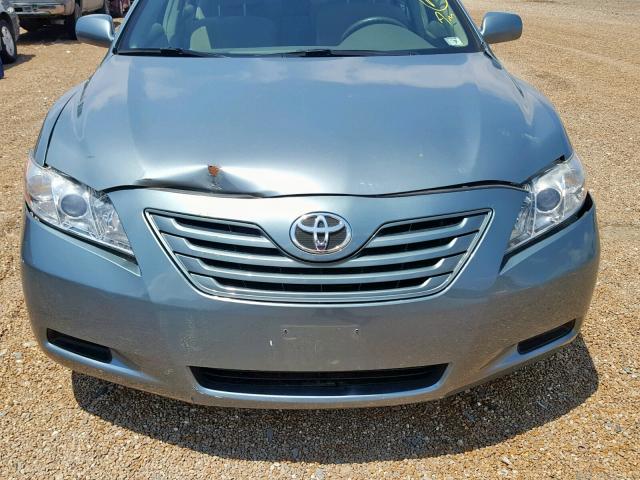 4T4BE46KX7R009173 - 2007 TOYOTA CAMRY NEW GREEN photo 9