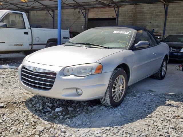 1C3EL55R05N704814 - 2005 CHRYSLER SEBRING TO SILVER photo 2