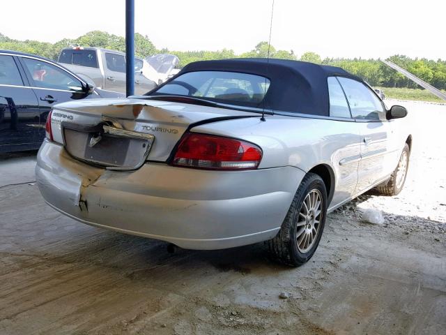 1C3EL55R05N704814 - 2005 CHRYSLER SEBRING TO SILVER photo 4