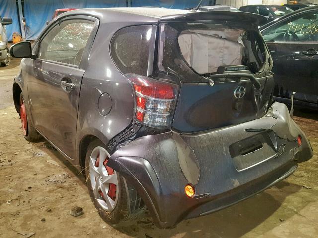 JTNJJXB05CJ017572 - 2012 TOYOTA SCION IQ GRAY photo 3