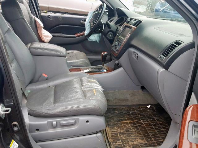 2HNYD18994H511007 - 2004 ACURA MDX TOURIN GRAY photo 5