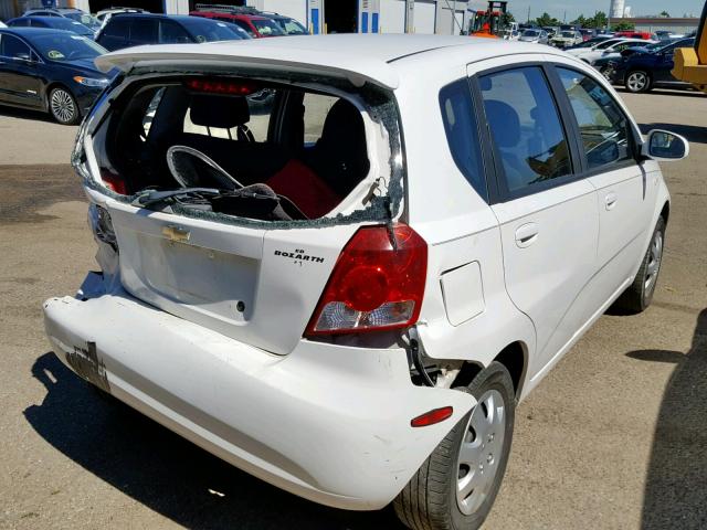 KL1TD66636B627411 - 2006 CHEVROLET AVEO BASE Ağ foto 4