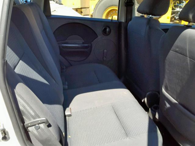 KL1TD66636B627411 - 2006 CHEVROLET AVEO BASE Ağ foto 6
