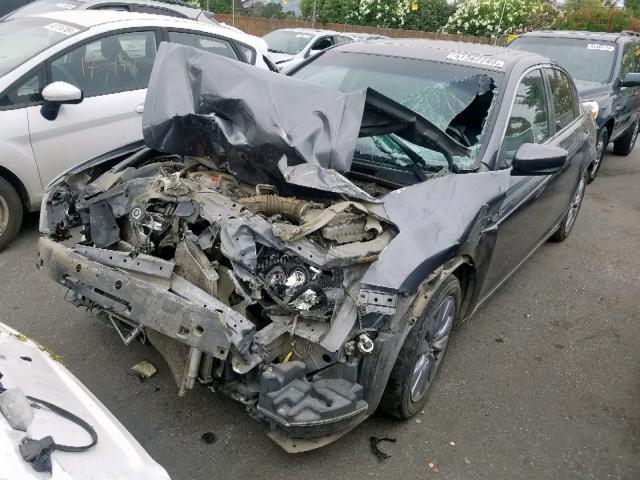 1HGCP2F81BA053189 - 2011 HONDA ACCORD EXL GRAY photo 2