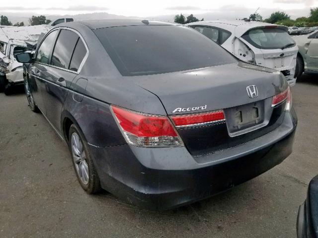 1HGCP2F81BA053189 - 2011 HONDA ACCORD EXL GRAY photo 3