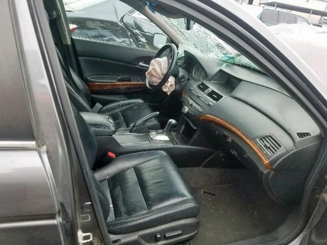 1HGCP2F81BA053189 - 2011 HONDA ACCORD EXL GRAY photo 5