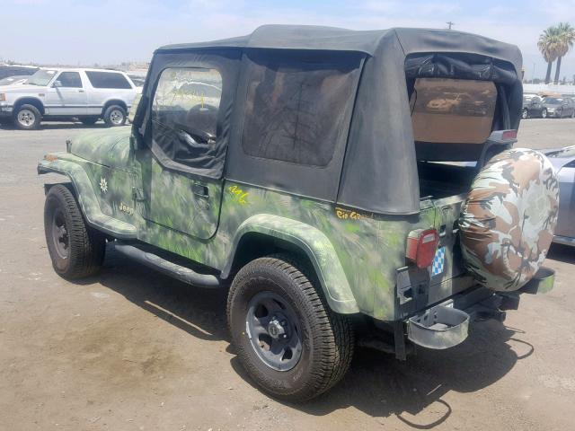 1J4FY19P5SP218545 - 1995 JEEP WRANGLER / GREEN photo 3