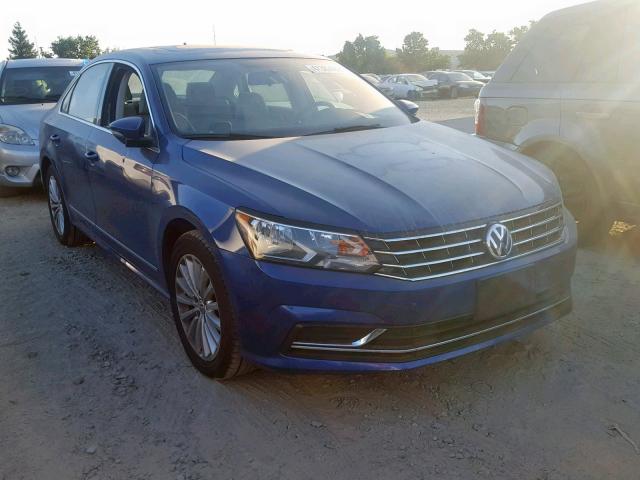 1VWBT7A30HC002033 - 2017 VOLKSWAGEN PASSAT SE BLUE photo 1