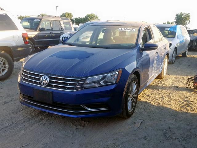 1VWBT7A30HC002033 - 2017 VOLKSWAGEN PASSAT SE BLUE photo 2