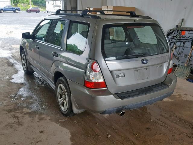 JF1SG63636H729018 - 2006 SUBARU FORESTER 2 GRAY photo 3