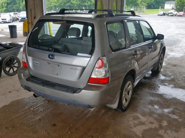 JF1SG63636H729018 - 2006 SUBARU FORESTER 2 GRAY photo 4